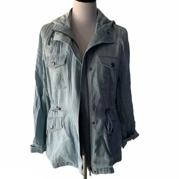 BCBG Generation Blue Jean Long Jacket size M